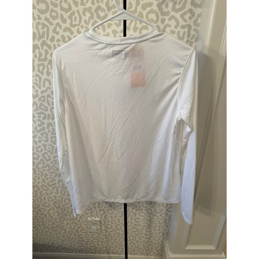 Carhartt Women's White Force Sun Defender Long Sleeve Graphic T-Shirt Size M - Picture 7 of 9